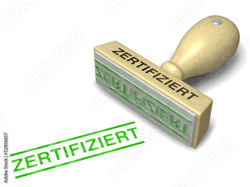Illustration: Stempel ZERTIFIZIERT Stempel ZERTIFIZIERT