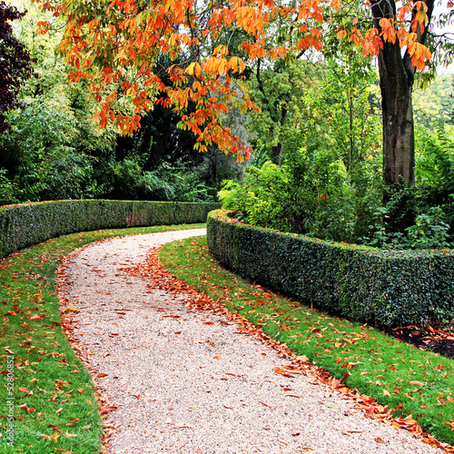 Photo: herbstlicher kiesweg herbstlicher kiesweg