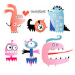 Different funny monsters