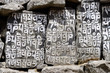 Buddhist mani stones with sacred mantras,Nepal,Everest region