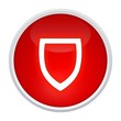 canvas print picture - shield button rot