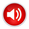 canvas print picture - sound button rot