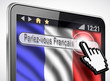 tablette et drapeau Français : parlez-vous français