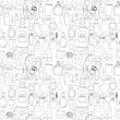 Cosmetics. Seamless texture