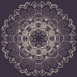 Abstract circular floral pattern