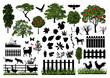 Farm silhouettes