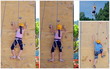 escalade sur mur pour enfants