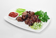Grilled meat and vegetables