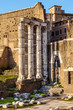 Rests Of Augustus Forum In Rome