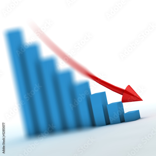Illustration: kurs negativ kurs negativ