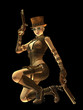 Photo: Steampunk female gunslinger Steampunk female gunslinger
