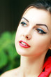  woman with perfect skin