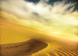 sand desert,sunset