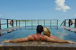 Photo: happy young couple at summer vacation have fun and relax at bea happy young couple at summer vacation have fun and relax at bea