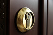 Door lock close-up