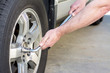 Removing Lug Nuts from a car tire