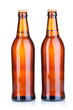 Beer bottles isolated on white