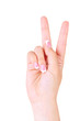 Photo: Finger Spelling the Alphabet in American Sign Language (ASL). Finger Spelling the Alphabet in American Sign Language (ASL).