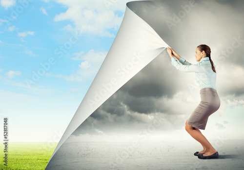 Photo: Woman changing reality Woman changing reality