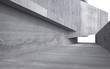 abstract interior of a brutal concrete