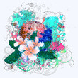 Grunge tropical patry poster