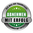 5 Star Button grün ABNEHMEN MIT ERFOLG DWZT AME