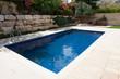 Modern backyard with swimming pool