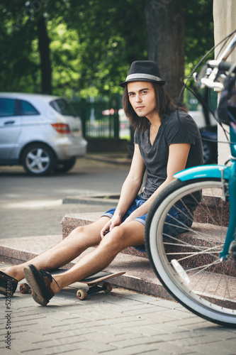 Photo: Young skateboarder Young skateboarder