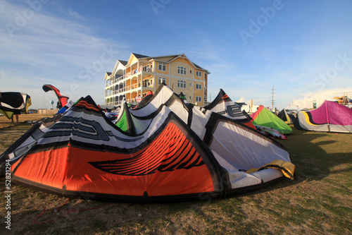 Photo: power kite prepared to fly power kite prepared to fly