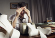 Exhausted businessman