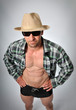 Photo: a muscular man a muscular man