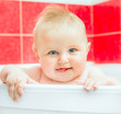 baby in bath