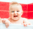 baby in bath