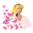 beautiful woman vector