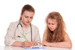 Doctor and child