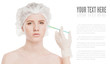 Cosmetic botox injection in face