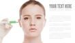 Cosmetic botox injection in face