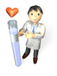 Abstract illustration representing the pharmacist