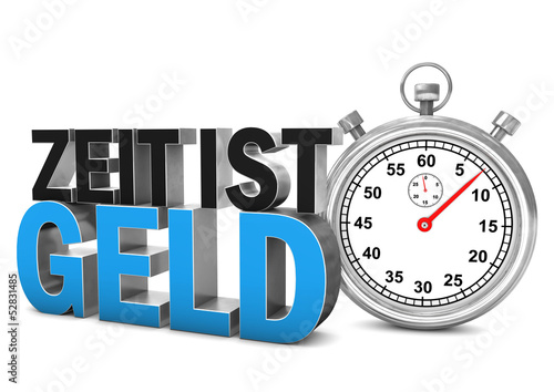 Illustration: Time Is Money Stopwatch Time Is Money Stopwatch