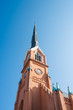Clock in Steeple of Lutheran Church in South Carolina