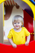 Cheerful kid on the playground