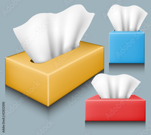 Vector: Tissue box set Tissue box set