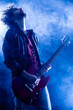 Young Man Playing Electric Guitar