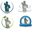 Vector: Healthy spine symbol for chiropractic, sport, massage Healthy spine symbol for chiropractic, sport, massage