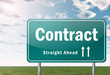 Illustration: Highway Signpost "Contract" Highway Signpost "Contract"