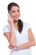 Casual Woman On Phone