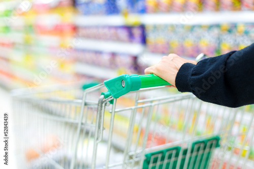 Photo: supermarket cart supermarket cart