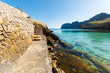 Beautiful bay turquoise sea water, Cala San Vicente, Majorca