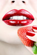 Strawberry. Vertical composition.