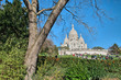 Paris. Wonderful view of Sacred Heart Cathedral. Le Sacre Coeur